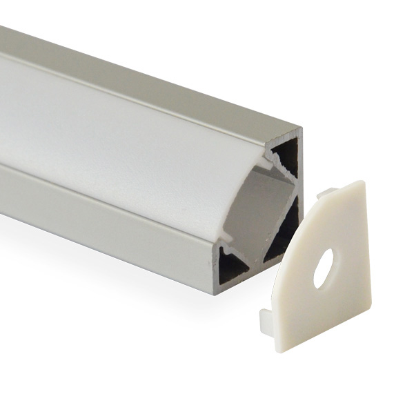 LED Corner Channel Aluminum Profile For 12mm LED Lighting Strips